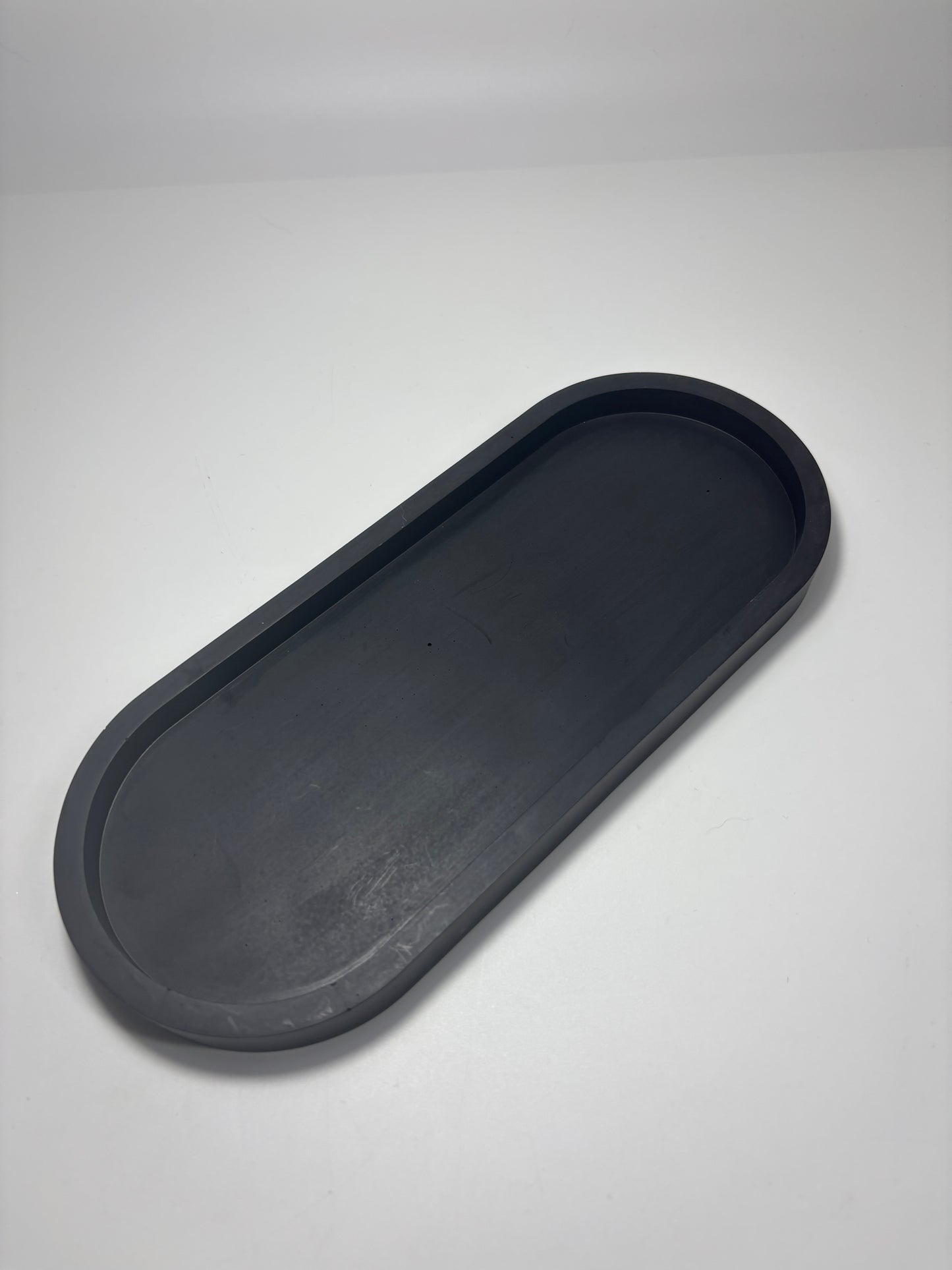 Plateau ovale M noir -40 % ￼